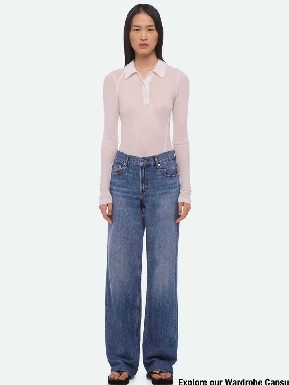 Helmut Lang relaxed back seem denim jeans New size 25